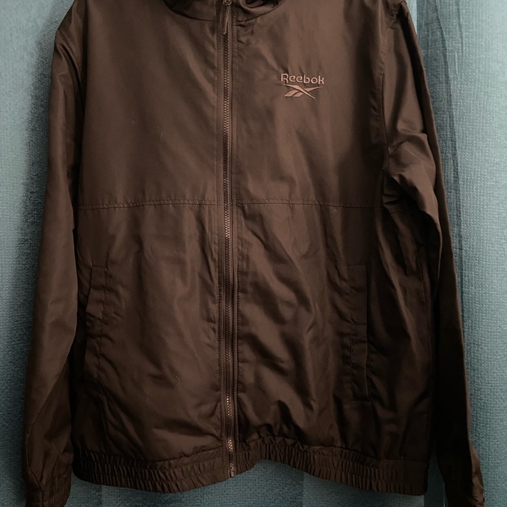 NWT Men’s Reebok Black Windbreaker Jacket